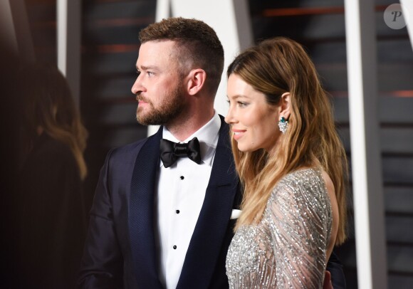 Jessica Biel et Justin Timberlake - Soirée "Vanity Fair Oscar Party" après la 88e cérémonie des Oscars à Hollywood, le 28 février 2016.