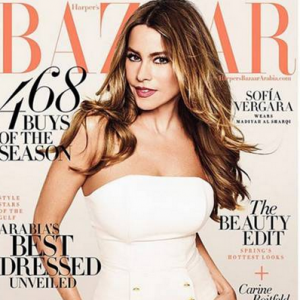Retrouvez l'intégralité de l'interview de Sofia Vergara dans le nouveau numéro du magazine Harper Bazaar.