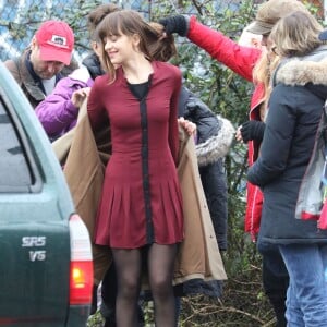 Dakota Johnson en tournage à Vancouver sur le film "Fifty Shades Darker" le 2 mars 2016.