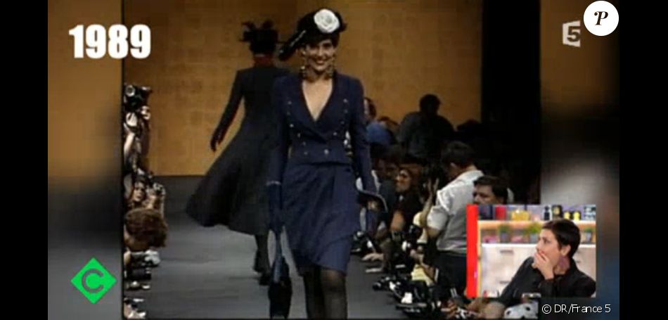 Cristina Cordula lorsqu&#039;elle était mannequin pour Chanel et Yves Saint Laurent : des images dévoilées par C à vous le 4/03/16