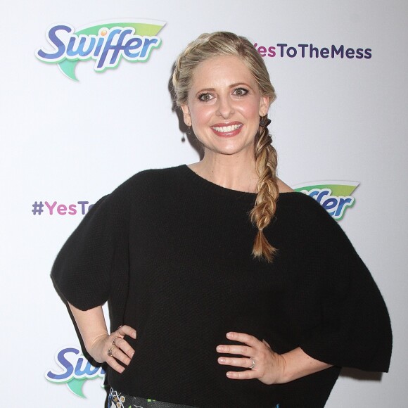 Sarah Michelle Gellar lors d'un événement en faveur de la créativité des enfants sponsorisé par Swiffer à New York le 3 février 2016