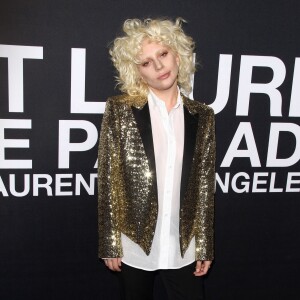 Lady Gaga au défilé Saint Laurent à Hollywood le 10 février 2016.