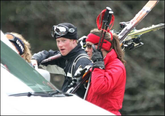 Kate Middleton et le prince Harry à Klosters en 2005.