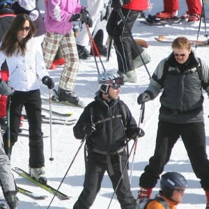 Image d'un séjour de Kate Middleton et du prince William aux sports d'hiver en mars 2008 à Klosters, en Suisse.