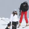 Image d'un séjour de Kate Middleton et du prince William aux sports d'hiver en mars 2008 à Klosters, en Suisse.