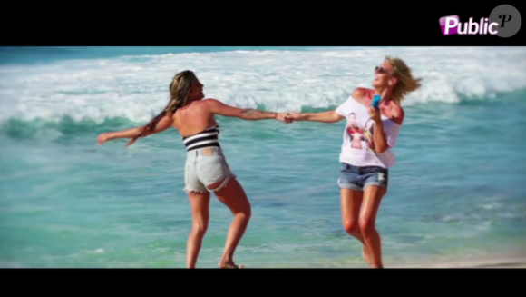 Amélie Neten et Anais Camizuli dans un spot publicitaire pour RockFieldStore, tourné à Hawai. Les deux amies ont profité du voyage !