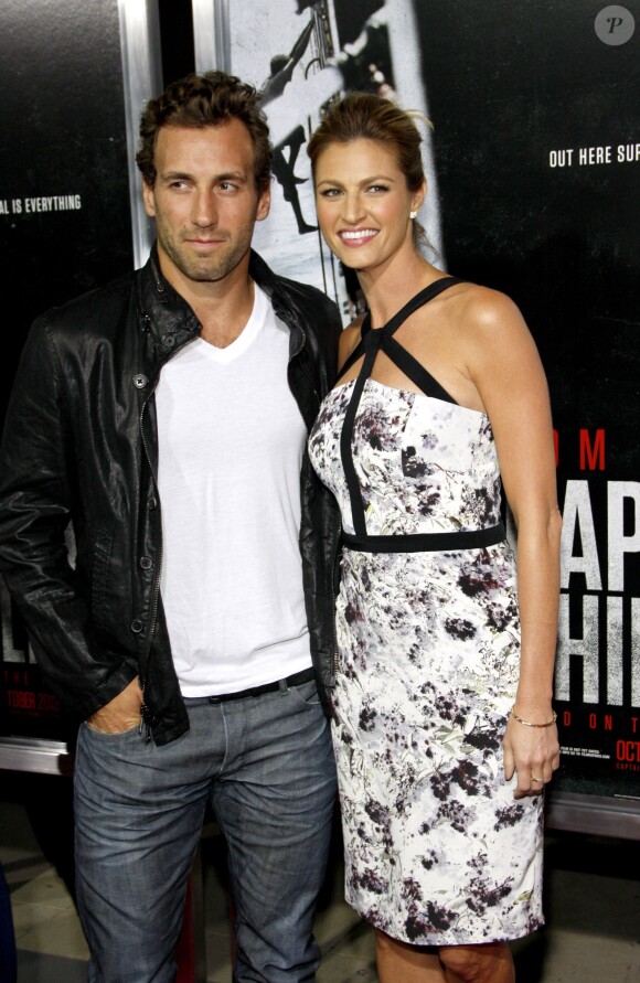 Erin Andrews et son compagnon Jarret Stoll a la premiere de "Captain Phillips" a Beverly Hills, le 30 septembre 2013
