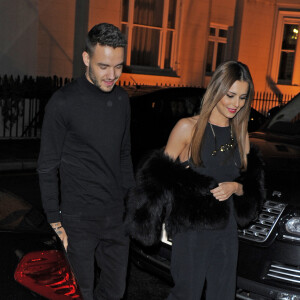 Cheryl Cole (ex Fernandez-Versini) et son nouveau compagnon Liam Payne (One Direction) main dans la main lors de leur sortie au restaurant Salmontini à Londres, le 9 mars 2016. En compagnie de la mère de Cheryl, Joan Callaghan, et d'amis proches, ils ont fêté l'anniversaire de Lily England, l'assistante de Cheryl, qui vient d'avoir 30 ans. Le couple est arrivé vers 20h30, et est reparti vers 1h30 du matin.