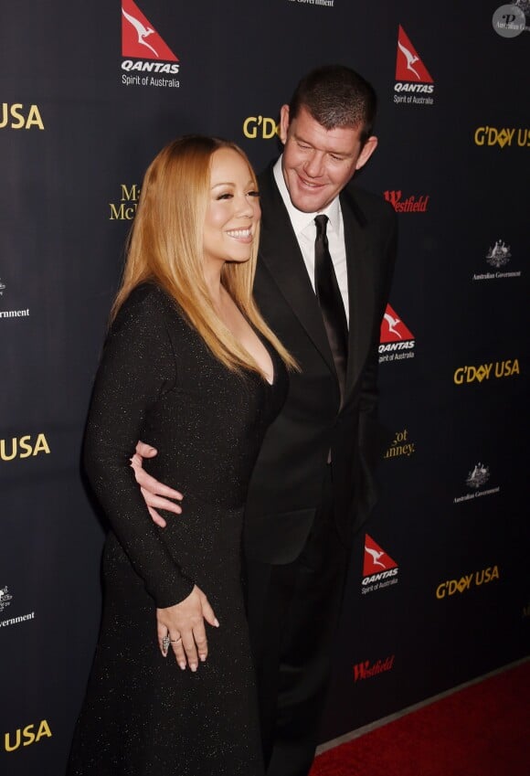 Mariah Carey et son compagnon James Packer à la soirée G'Day à Los Angeles le 28 janvier 2016. © CPA / BESTIMAGE