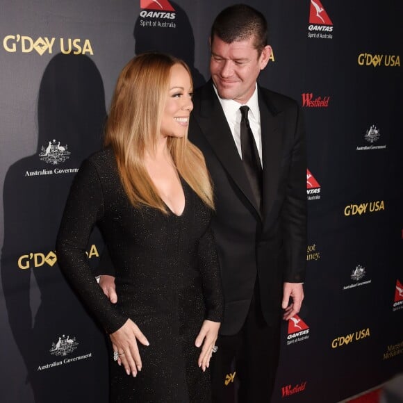 Mariah Carey et son compagnon James Packer à la soirée G'Day à Los Angeles le 28 janvier 2016. © CPA / BESTIMAGE