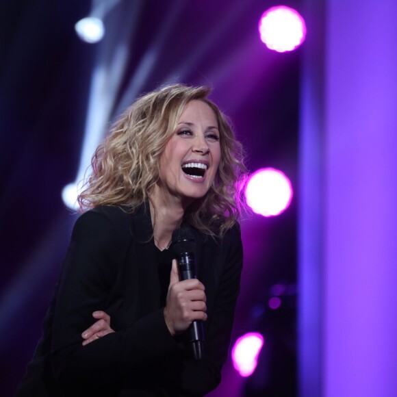 Exclusif -  Lara Fabian - Enregistrement de l'émission "DiCaire Show", qui sera diffusée sur France 2 le 12 mars, à Paris. Le 7 mars 2016 © Denis Guignebourg / Bestimage