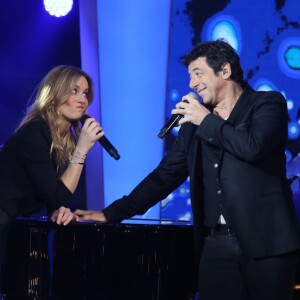 Exclusif - Véronic DiCaire et Patrick Bruel - Enregistrement de l'émission "DiCaire Show", qui sera diffusée sur France 2 le 12 mars, à Paris. Le 7 mars 2016 © Denis Guignebourg / Bestimage