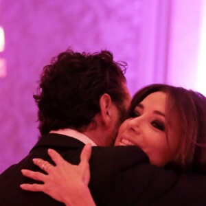 Exclusif - Eva Longoria et son compagnon Jose Antonio Baston - Dîner du Global Gift Gala au profit de L'Unicef France Frimousses de Créateurs, de The Global Gift Foundation et The Eva Longoria Foundation, organisé au Four Seasons Hôtel George V à Paris, le 25 mai 2015.  Exclusive - For Germany call for price - NO INTERNET USE WITHOUT PRIOR AGREEMENT - Global Gift gala dinner, the Eva Longoria's foundation organized at the Four Seasons George V hotel in Paris, on May 25, 2015.25/05/2015 - Paris