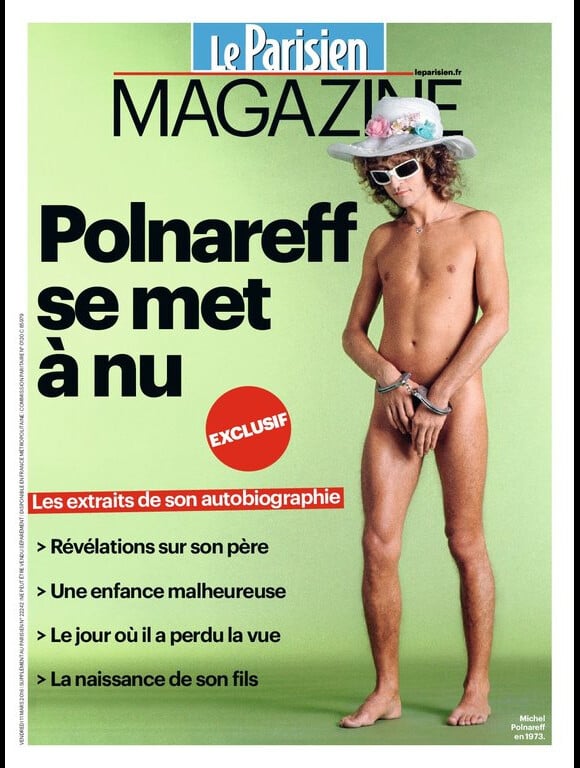 Michel Polnareff se met à nu dans Le Parisien Magazine du 11 mars 2016, qui dévoile des extraits de son autobiographie Spèrme.