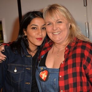 Leïla Bekhti et Valérie Damidot, lors de la soirée Street Food Party au profit de l'association Cékedubonheur à Paris, le 11 mars 2016. © Veeren