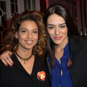 Tal et Sofia Essaïdi, lors de la soirée Street Food Party au profit de l'association Cékedubonheur à Paris, le 11 mars 2016. ©Veeren