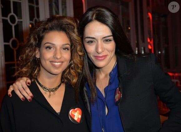 Tal et Sofia Essaïdi, lors de la soirée Street Food Party au profit de l'association Cékedubonheur à Paris, le 11 mars 2016. ©Veeren