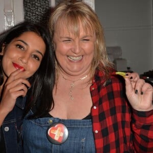 Leïla Bekhti et Valérie Damidot, lors de la soirée Street Food Party au profit de l'association Cékedubonheur à Paris, le 11 mars 2016. © Veeren