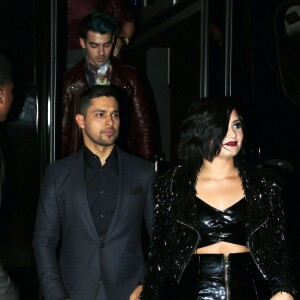 Demi Lovato et son compagnon Wilmer Valderrama à l'after party de Jennifer Lopez des American Musics Awards à Hollywood le 22 novembre 2015. © CPA / Bestimage