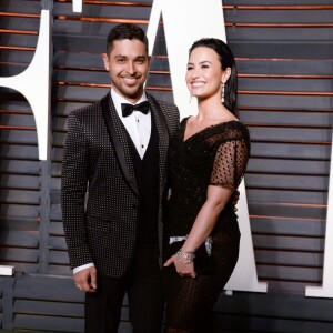 Wilmer Valderrama, Demi Lovato à la soirée Vanity Fair pour les Oscars, le 28 février 2016 à Beverly Hills