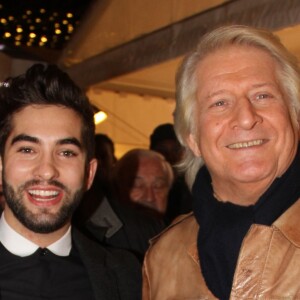 Kendji Girac, Patrick Sébastien - Inauguration du village de Noël des Champs-Élysées à Paris. Le 13 novembre 2015.