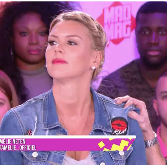 Amélie Neten, larmes et hommage en direct après les attentats de Bruxelles - Le "Mad Mag" sur NRJ12, le 22 mars 2016.