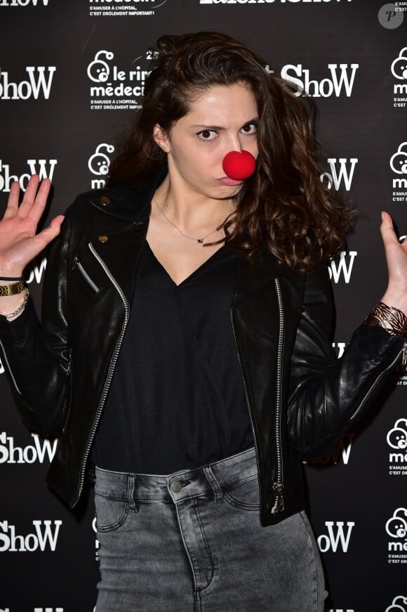 Chrystelle Canals  à la Soirée "Rire et Résistance" au profit de l'association "Le Rire Médecin" au Palais des glaces à Paris, le 21 mars 2016. © Giancarlo Gorassini/Bestimage