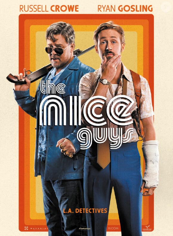 Affiche de The Nice Guys avec le fameux gros paquet de Ryan Gosling.