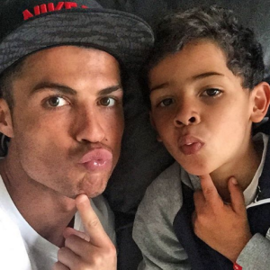 Cristiano Ronaldo et son fils Cristiano Junior, "humeur du dimanche", photo Instagram mars 2016.