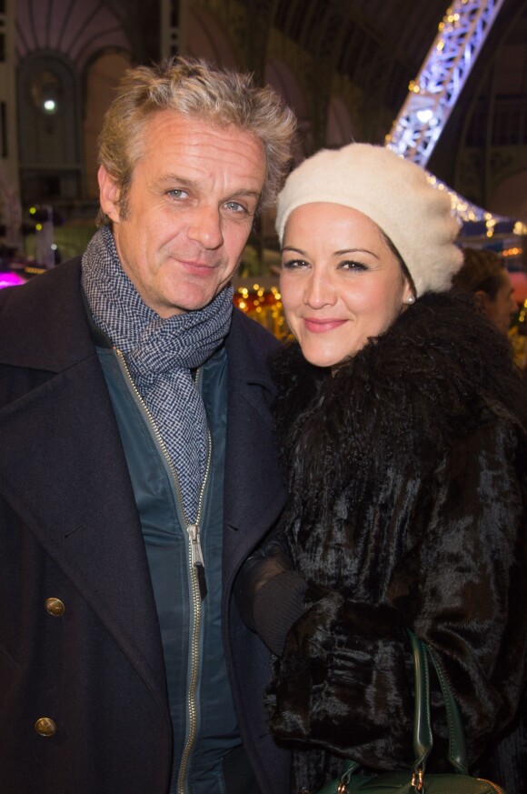 David Brecourt et sa compagne Alexandra - Inauguration de la 3e édition "Jours de Fêtes" au Grand Palais à Paris le 17 décembre 2015.