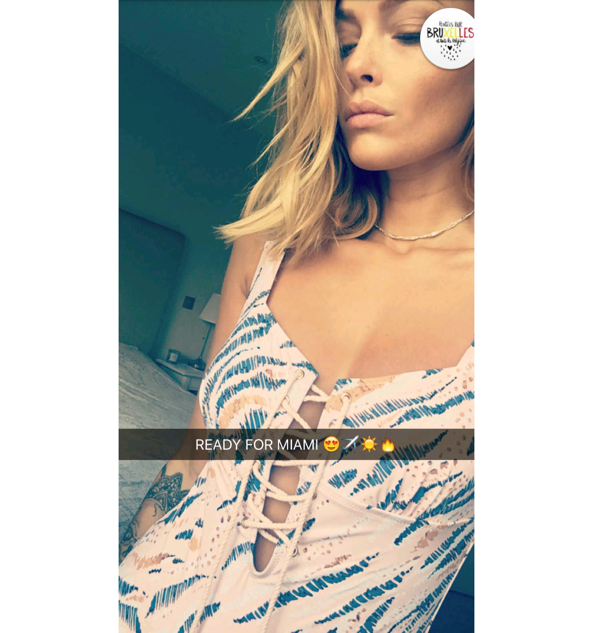 Photo : Caroline Receveur sexy en bikini : elle fait grimper la température  sur Snapchat - Purepeople