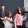 Courteney Cox avec sa fille Coco et son ex-fiancé Johnny McDaid à Malibu le 27 mars 2016