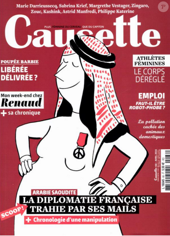 Couverture du magazine Causette en kiosque le 30 mars 2016