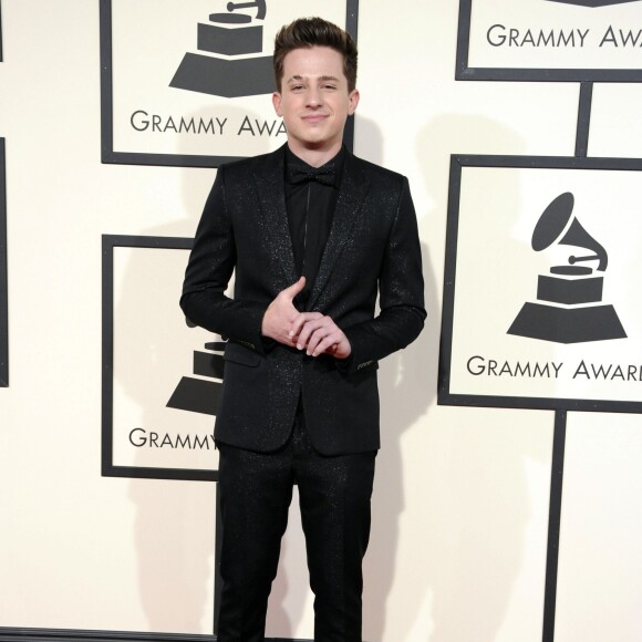 Charlie Puth - La 58ème soirée annuelle des Grammy Awards au Staples Center à Los Angeles, le 15 février 2016.