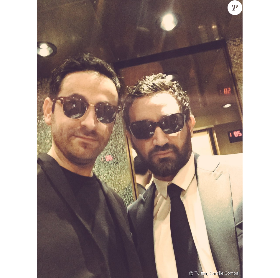 Cyril Hanouna et Camille Combal de retour de Las Vegas après leur mariage. Avril 2016