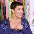L'animatrice Cristina Cordula subjuguée par le look de Camille dans "Les Reines du shopping" sur M6, le 23 mars 2016.
