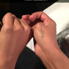 Nehuda des "Anges 8" : retouche de deux tatouages, le 5 avril 2016