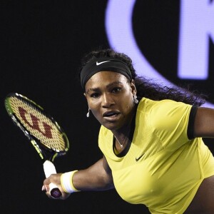 Serena Williams à l'Open d'Australie à Melbourne, le 28 janvier 2016.