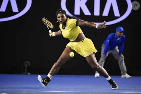 Serena Williams à l'Open d'Australie à Melbourne, le 28 janvier 2016.