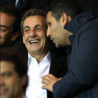 PSG-Manchester City : Nicolas Sarkozy tout sourire, Thomas Hollande amoureux