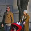 Drew Barrymore, Will Kopelman et leur fille Frankie à New York le 21 novembre 2015