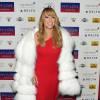 Mariah Carey arrive au NY-LON Lounge Bar pour l'after-party de son concert à Londres, le 23 mars 2016.