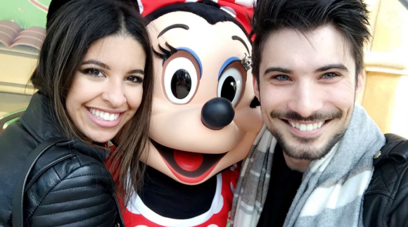 Pour l'anniversaire d'Alia, le couple a passé une journée féérique à Disneyland Paris. Avril 2016. 