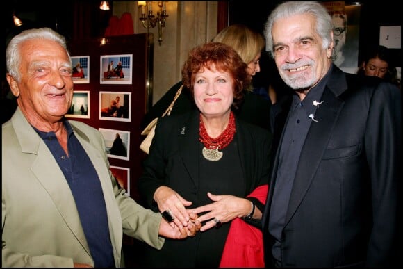 Alain Belmondo, Andréa Ferréol et Omar Sharif à Paris en 2006