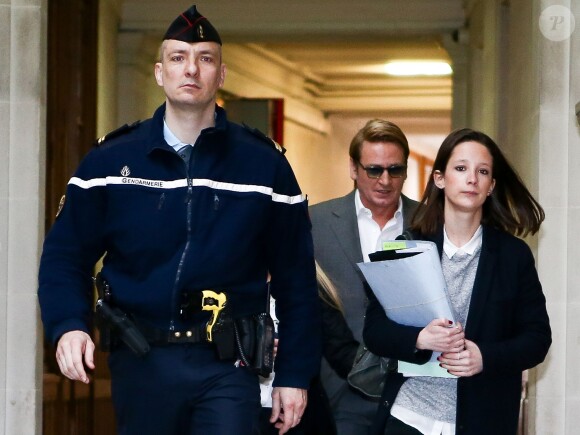 Benoît Magimel au tribunal correctionnel de Paris le 12 avril 2016