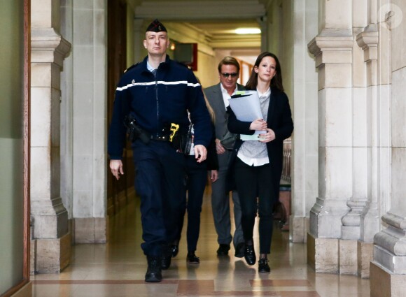 Benoît Magimel au tribunal correctionnel de Paris le 12 avril 2016
