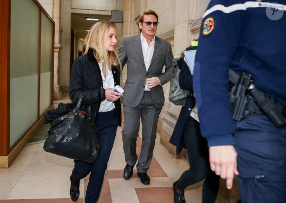 Benoît Magimel au tribunal correctionnel de Paris le 12 avril 2016