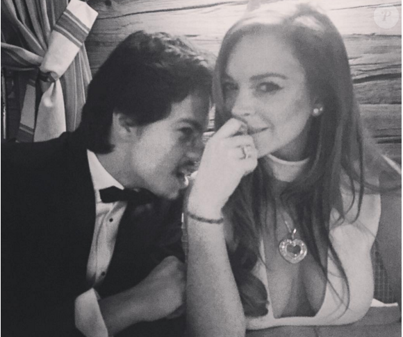 Lindsay Lohan officialise avec son chéri Egor Tarabasov  Photo publiée sur Instagram, à la fin du mois de février 2016.