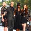 Anne Vyalitsyna, Nigel Barker, Naomi Campbell, Lydia Hearst sur le Tournage du film 'The Face' a New York le 11 septembre 2013.