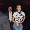 Katy Perry se rend au restaurant après avoir supporté la candidate Hilary Clinton lors du Super Tuesday des primaires américaines à New York le 2 mars 2016. © CPA/Bestimage
